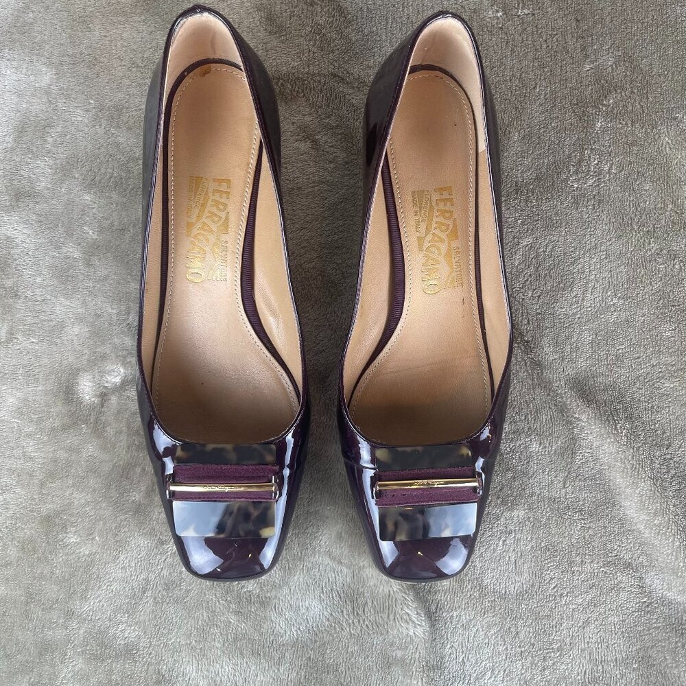 Vintage Salvatore‎ Ferragamo Burgundy Shoes